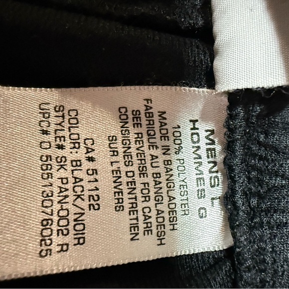 Athletic Works Black Track Pants lg - Picture 4 of 4